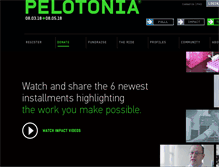 Tablet Screenshot of pelotonia.org